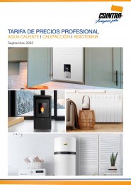 Tarifa Catálogo Cointra septiembre 2023 Calefacción - Agua Caliente - Aerotermia