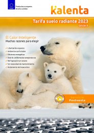 ... Tarifa Suelo Radiante KALENTA 2023 edición 9
