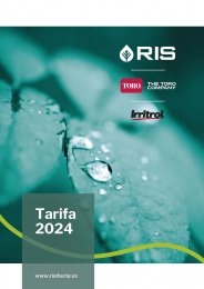 Tarifa Catálogo RIS IBERIA febrero 2024 Toro Irritrol